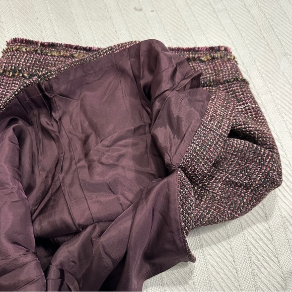 Ann Taylor Petites 6P tweed pencil skirt, textured, wool blend, gorgeous - Picture 9 of 11